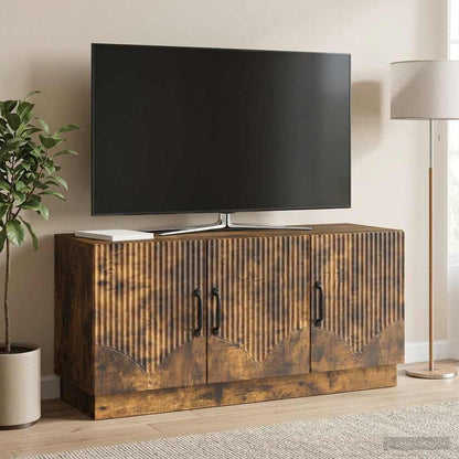 vidaXL TV Cabinet Smoked Oak 99 x 34.5 x 47 cm Engineered Wood