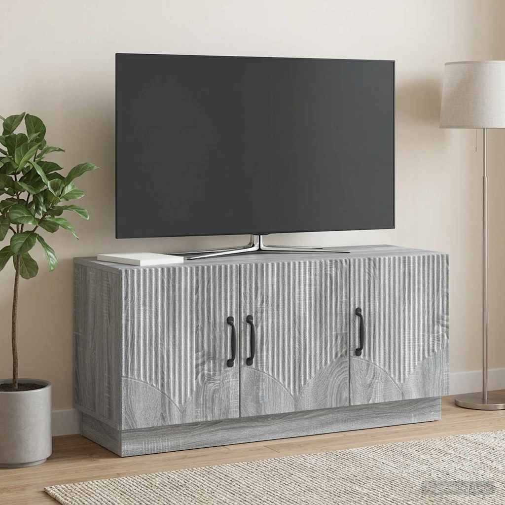 vidaXL TV Cabinet Grey Sonoma 99 x 34.5 x 47 cm Engineered Wood
