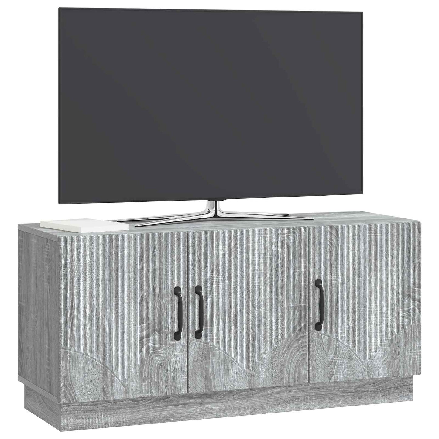 vidaXL TV Cabinet Grey Sonoma 99 x 34.5 x 47 cm Engineered Wood