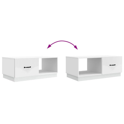 vidaXL Coffee Table White 90 x 50 x 37 cm Engineered Wood
