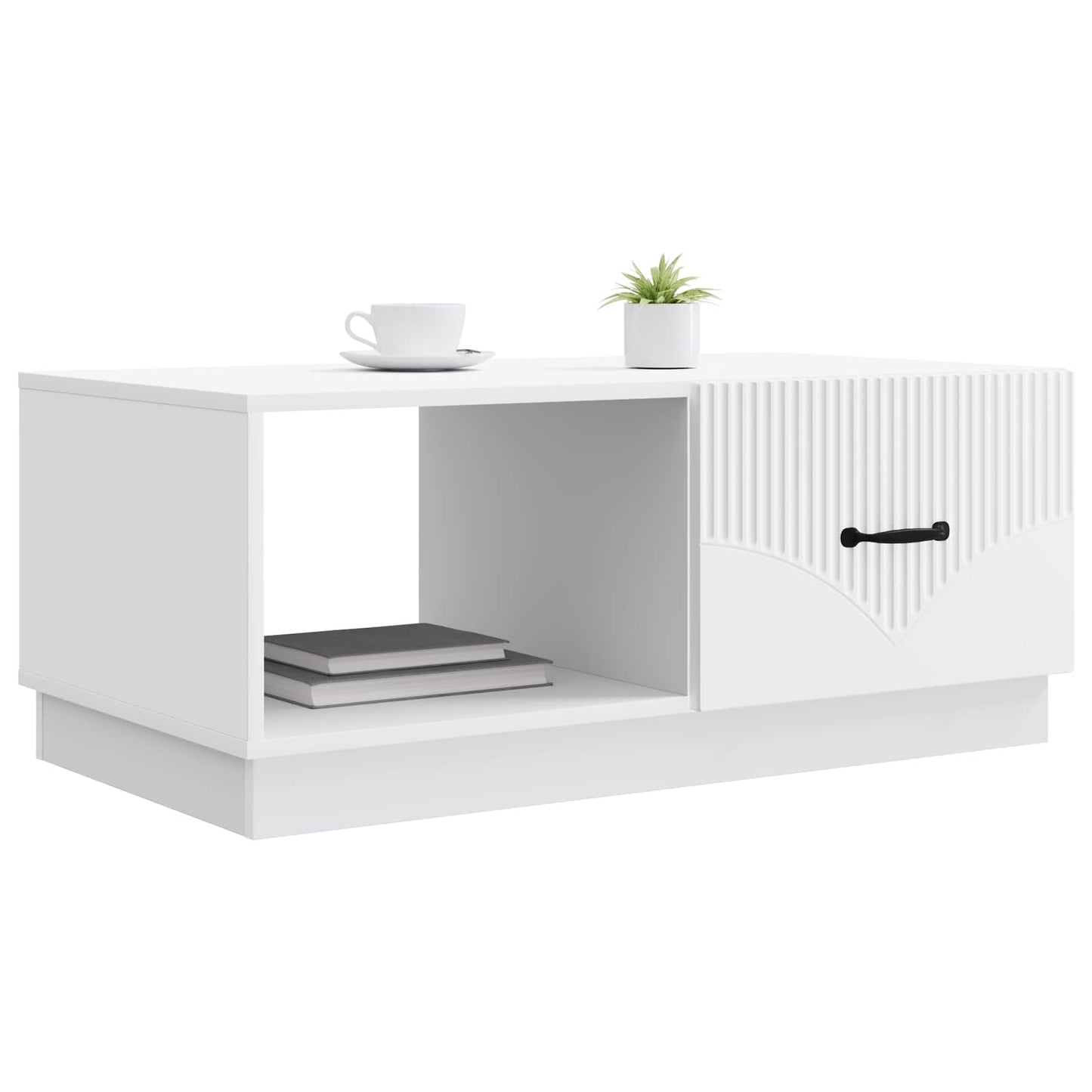 vidaXL Coffee Table White 90 x 50 x 37 cm Engineered Wood