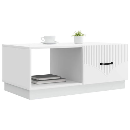 vidaXL Coffee Table White 90 x 50 x 37 cm Engineered Wood