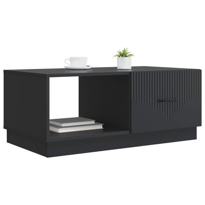 vidaXL Coffee Table Black 90 x 50 x 37 cm Engineered Wood