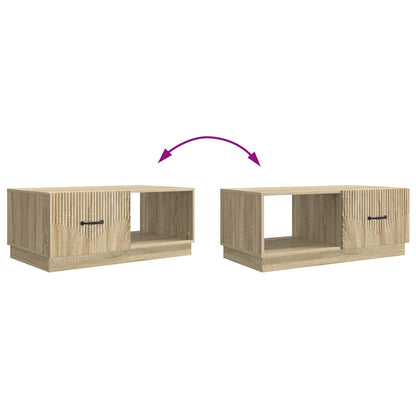 vidaXL Coffee Table Sonoma Oak 90 x 50 x 37 cm Engineered Wood