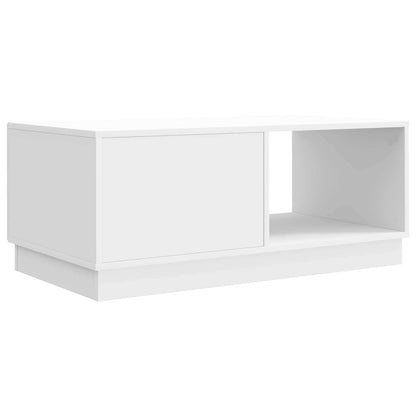 vidaXL Coffee Table High Gloss White 90 x 50 x 37 cm Engineered Wood