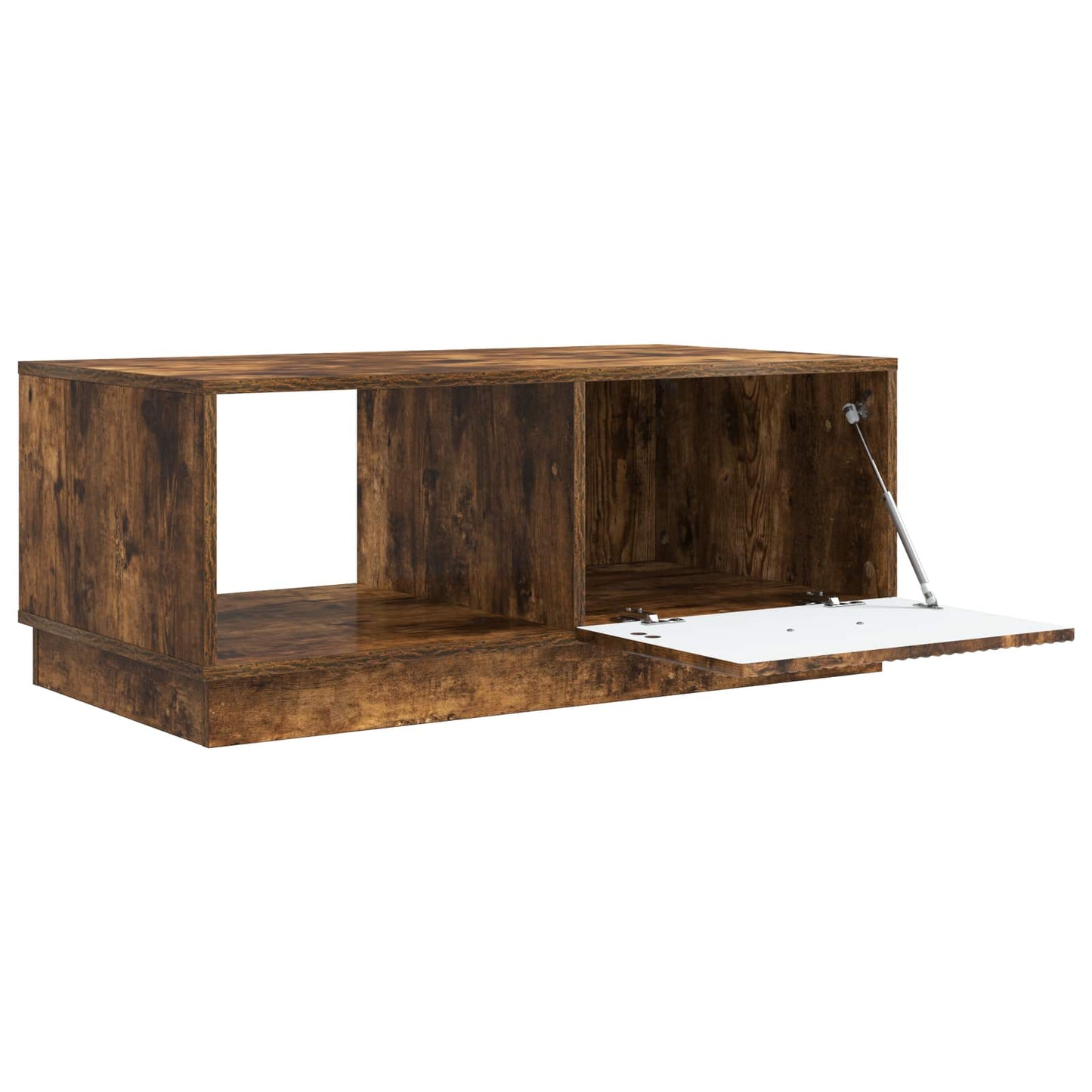 vidaXL Coffee Table Smoked Oak 90 x 50 x 37 cm Engineered Wood