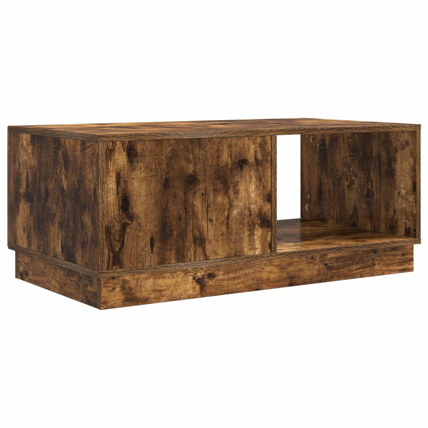vidaXL Coffee Table Smoked Oak 90 x 50 x 37 cm Engineered Wood