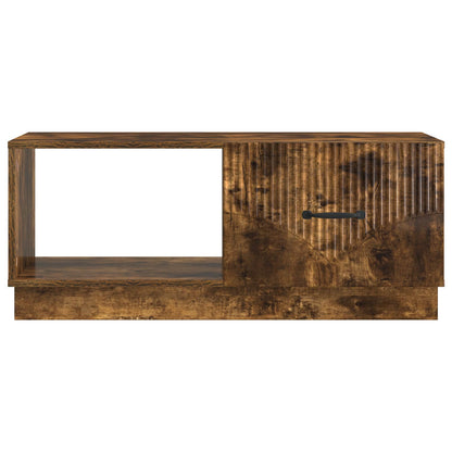 vidaXL Coffee Table Smoked Oak 90 x 50 x 37 cm Engineered Wood