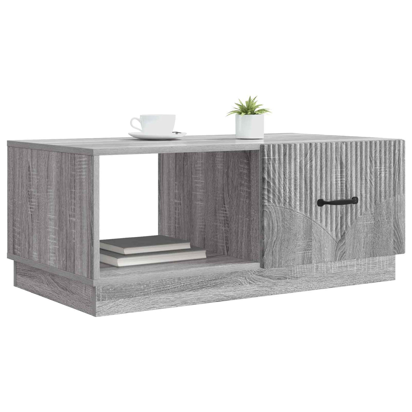 vidaXL Coffee Table Grey Sonoma 90 x 50 x 37 cm Engineered Wood