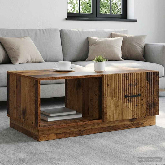 vidaXL Coffee Table Old Wood 90 x 50 x 37 cm Engineered Wood