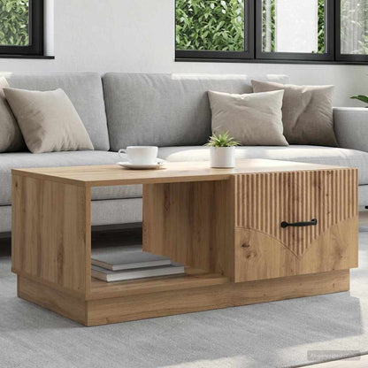 vidaXL Coffee Table Artisan Oak 90 x 50 x 37 cm Engineered Wood