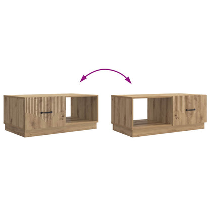 vidaXL Coffee Table Artisan Oak 90 x 50 x 37 cm Engineered Wood