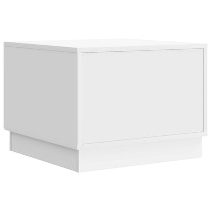vidaXL Coffee Table with Drawer White 49 x 50 x 37 cm Engineered Wood