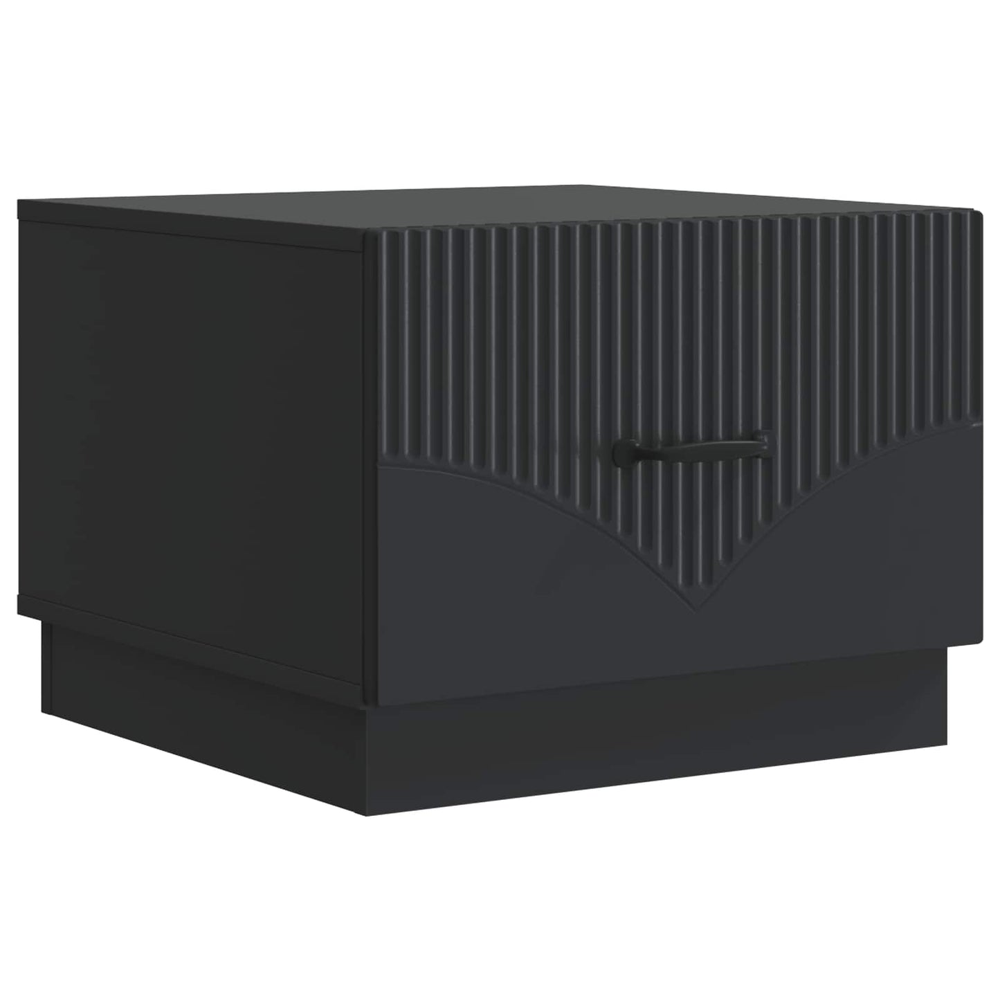 vidaXL Coffee Table Black 49 x 50 x 37 cm Engineered Wood