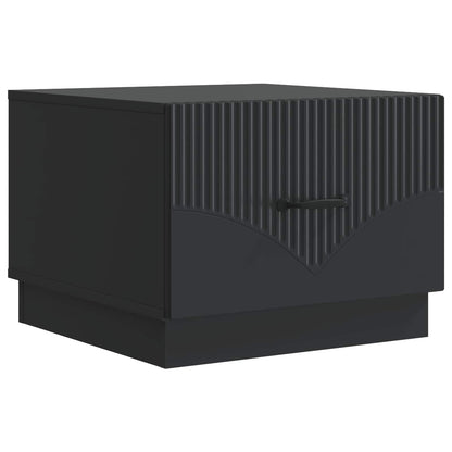 vidaXL Coffee Table Black 49 x 50 x 37 cm Engineered Wood