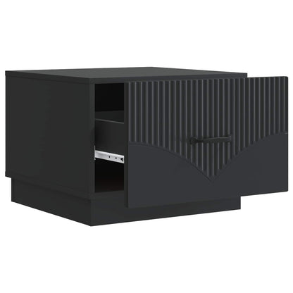 vidaXL Coffee Table Black 49 x 50 x 37 cm Engineered Wood