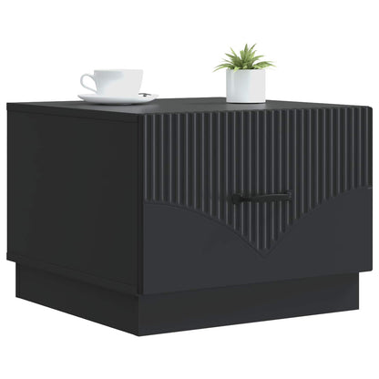 vidaXL Coffee Table Black 49 x 50 x 37 cm Engineered Wood