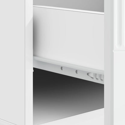 vidaXL Coffee Table High Gloss White 49 x 50 x 37 cm Engineered Wood