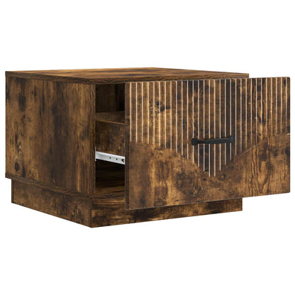 vidaXL Coffee Table Smoked Oak 49 x 50 x 37 cm Engineered Wood