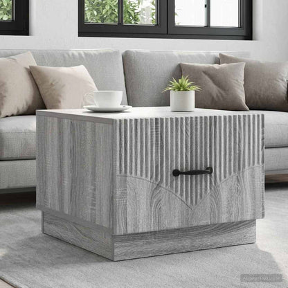 vidaXL Coffee Table Grey Sonoma 49 x 50 x 37 cm Engineered Wood