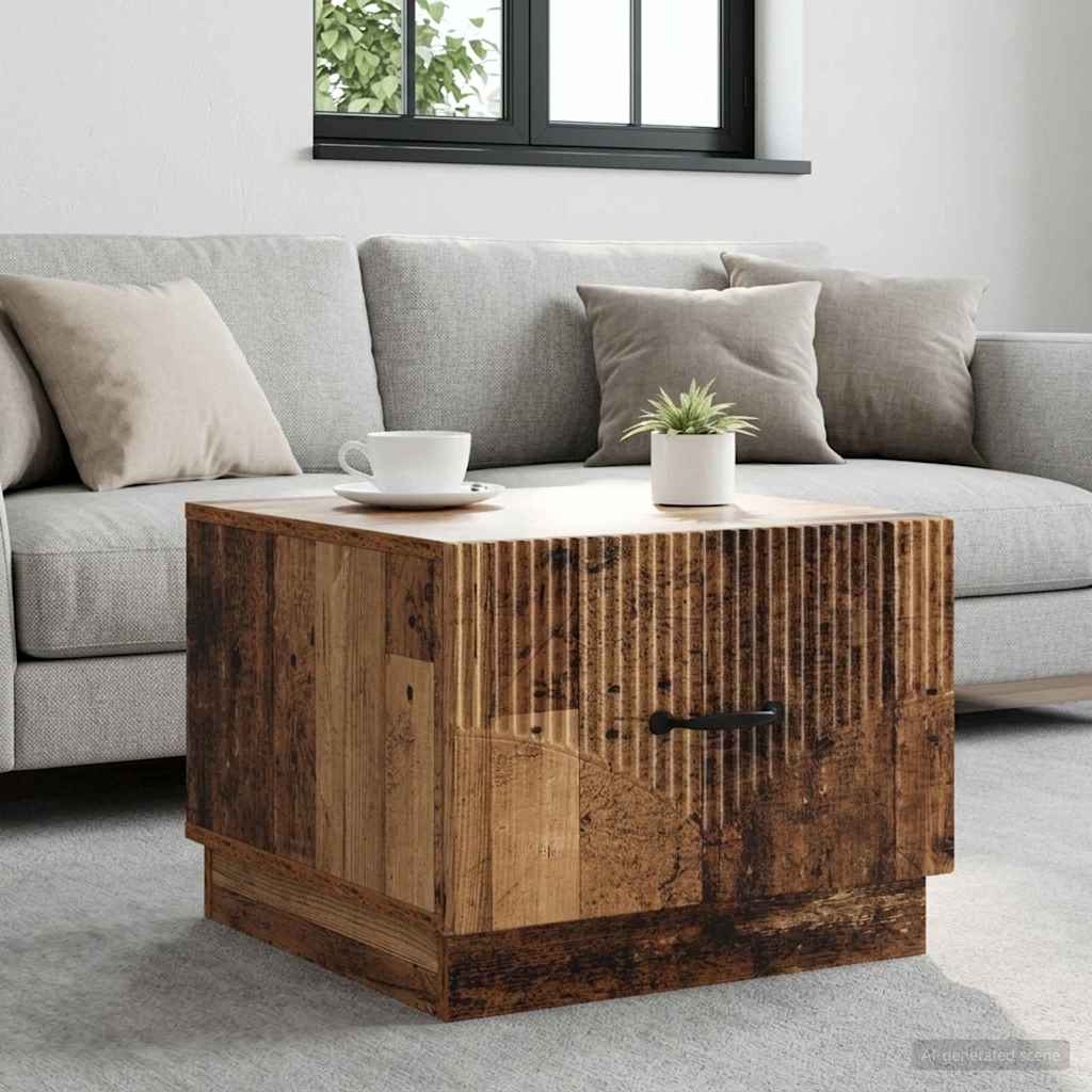 vidaXL Coffee Table Old Wood 49 x 50 x 37 cm Engineered Wood