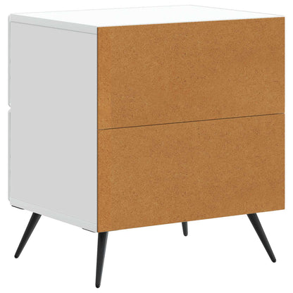 vidaXL Bedside Cabinet White 43 x 34.5 x 47.5 cm Engineered Wood