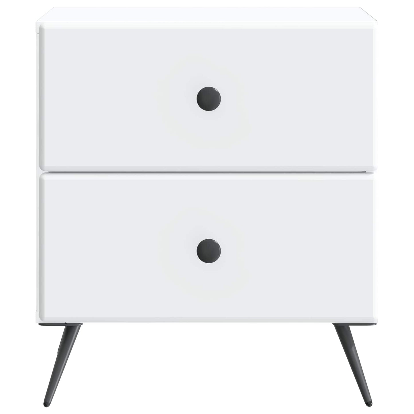 vidaXL Bedside Cabinet White 43 x 34.5 x 47.5 cm Engineered Wood