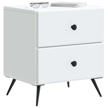 vidaXL Bedside Cabinet White 43 x 34.5 x 47.5 cm Engineered Wood