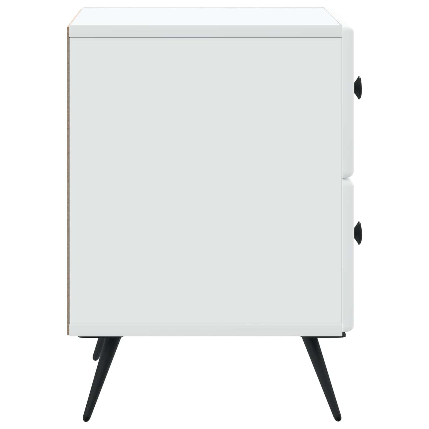 vidaXL Bedside Cabinet White 43 x 34.5 x 47.5 cm Engineered Wood