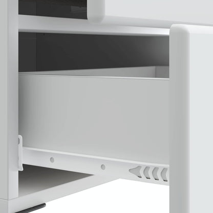 vidaXL Bedside Cabinet 2 pcs White 43 x 34.5 x 47.5 cm Engineered Wood
