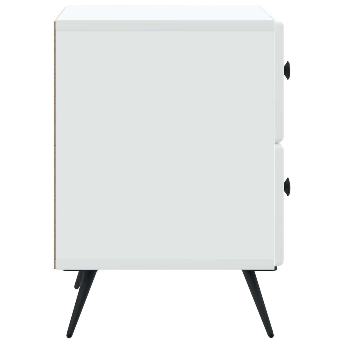 vidaXL Bedside Cabinet 2 pcs White 43 x 34.5 x 47.5 cm Engineered Wood