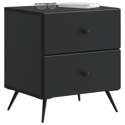 vidaXL Bedside Cabinet Black 43 x 34.5 x 47.5 cm Engineered Wood