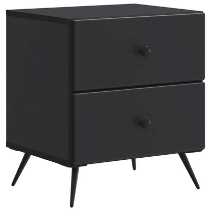 vidaXL Bedside Cabinet 2 pcs Black 43 x 34.5 x 47.5 cm Engineered Wood