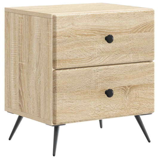 vidaXL Bedside Cabinet Sonoma Oak 43 x 34.5 x 47.5 cm Engineered Wood