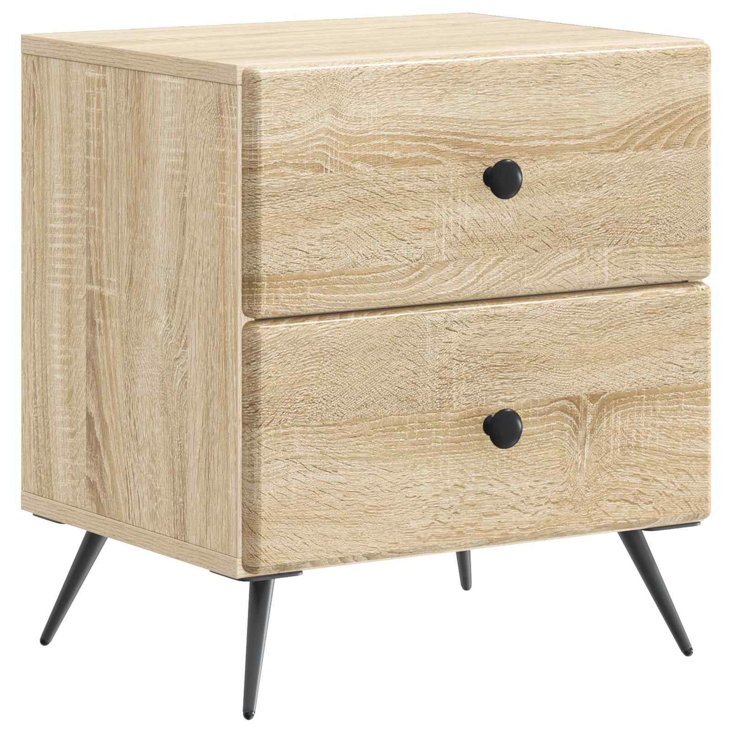 vidaXL Bedside Cabinet 2 pcs Sonoma Oak 43 x 34.5 x 47.5 cm