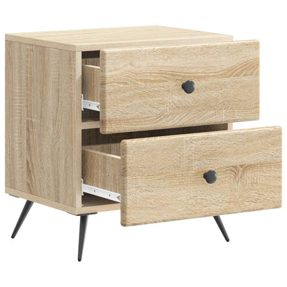 vidaXL Bedside Cabinet 2 pcs Sonoma Oak 43 x 34.5 x 47.5 cm