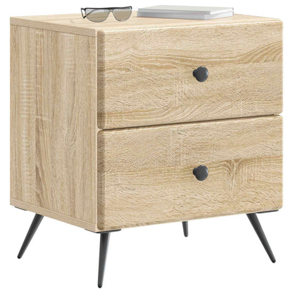 vidaXL Bedside Cabinet 2 pcs Sonoma Oak 43 x 34.5 x 47.5 cm