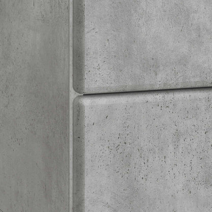 vidaXL Bedside Cabinet with Drawer Concrete Grey 43 x 34.5 x 47.5 cm