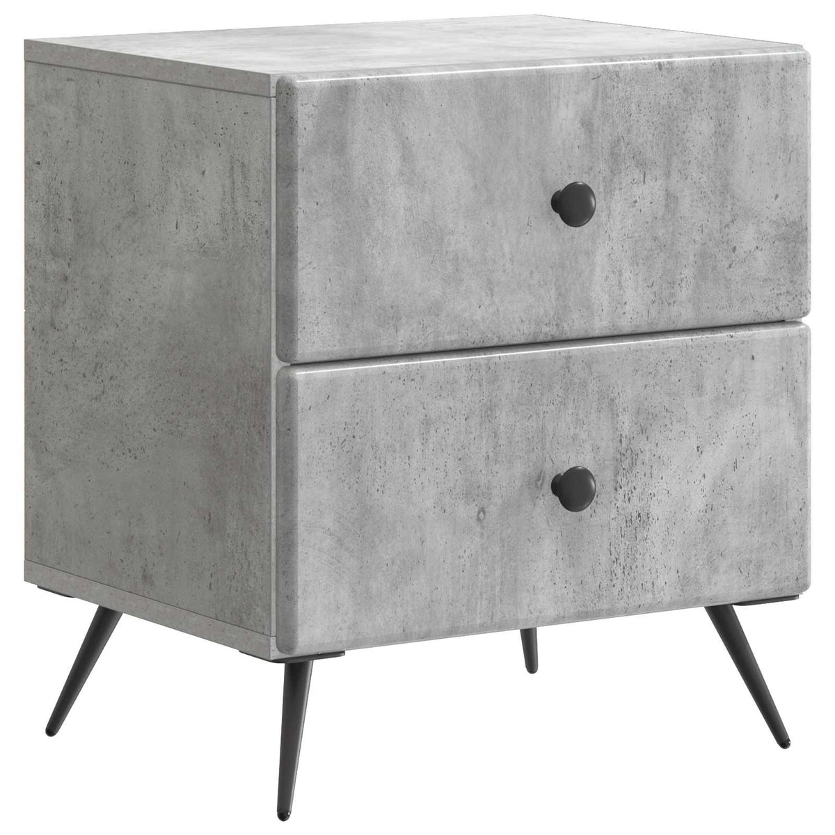 vidaXL Bedside Cabinet Concrete Grey 43 x 34.5 x 47.5 cm