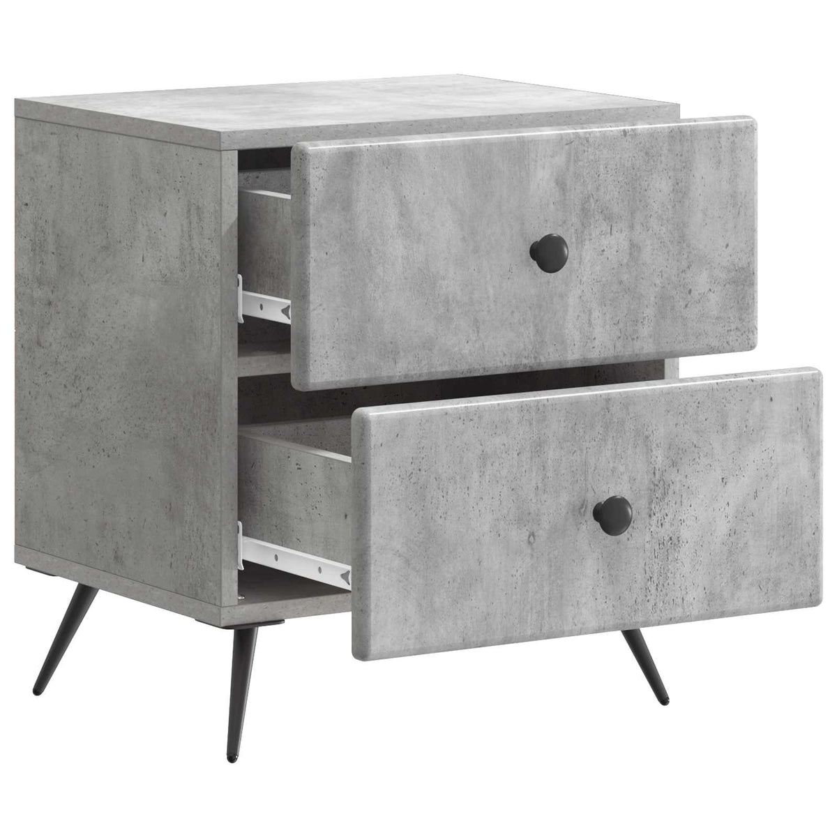 vidaXL Bedside Cabinet Concrete Grey 43 x 34.5 x 47.5 cm