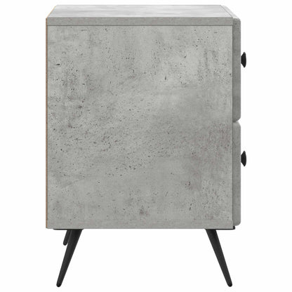 vidaXL Bedside Cabinet with Drawer Concrete Grey 43 x 34.5 x 47.5 cm