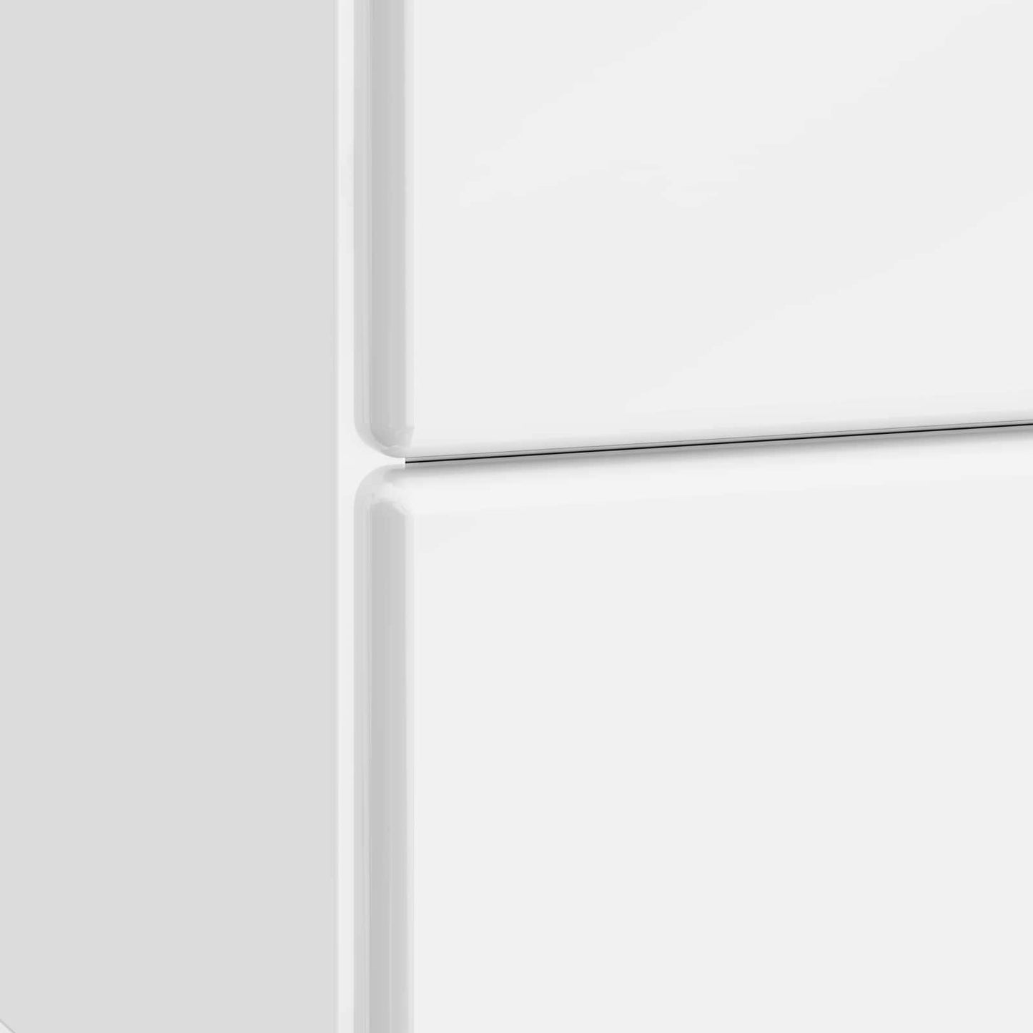vidaXL Bedside Cabinet 2 pcs High Gloss White 43 x 34.5 x 47.5 cm