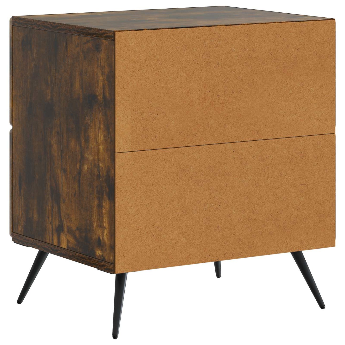 vidaXL Bedside Cabinet Smoked Oak 43 x 34.5 x 47.5 cm Engineered Wood