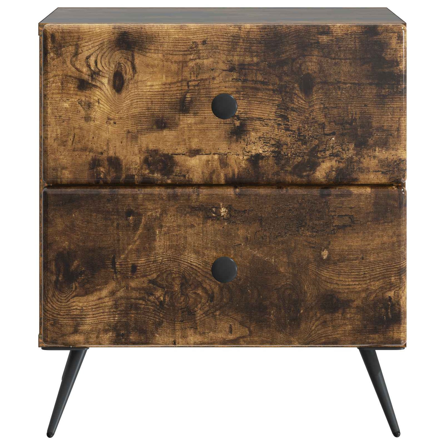 vidaXL Bedside Cabinet Smoked Oak 43 x 34.5 x 47.5 cm Engineered Wood