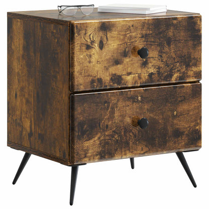 vidaXL Bedside Cabinet Smoked Oak 43 x 34.5 x 47.5 cm Engineered Wood