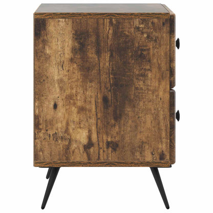 vidaXL Bedside Cabinet Smoked Oak 43 x 34.5 x 47.5 cm Engineered Wood