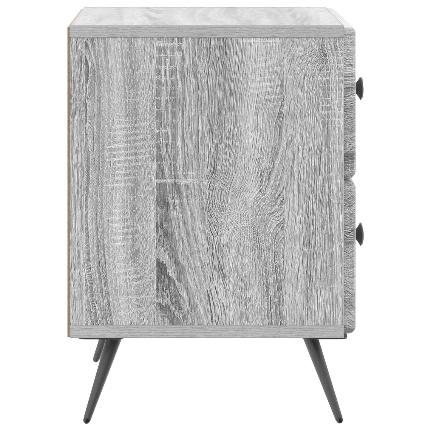vidaXL Bedside Cabinet Grey Sonoma 43 x 34.5 x 47.5 cm Engineered Wood