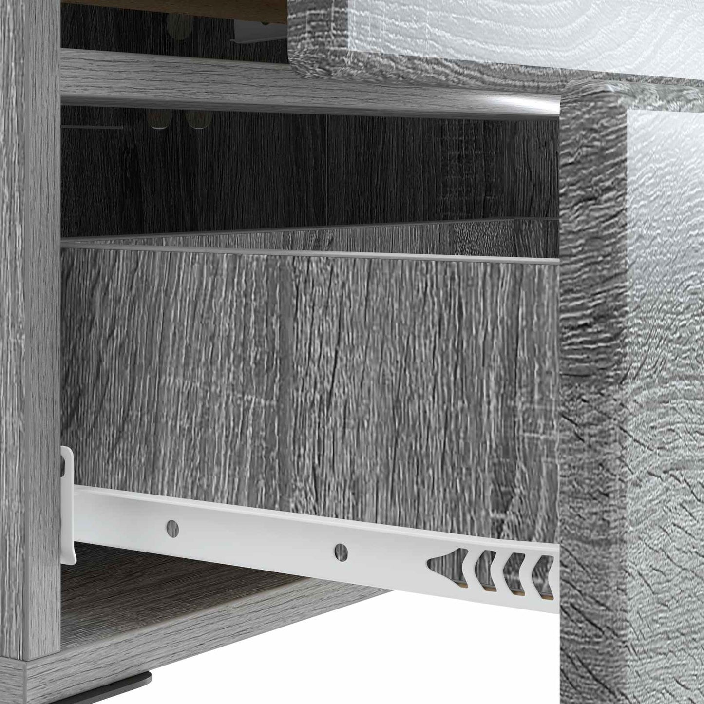 vidaXL Bedside Cabinet 2 pcs Grey Sonoma 43 x 34.5 x 47.5 cm