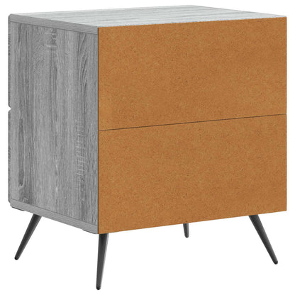 vidaXL Bedside Cabinet 2 pcs Grey Sonoma 43 x 34.5 x 47.5 cm