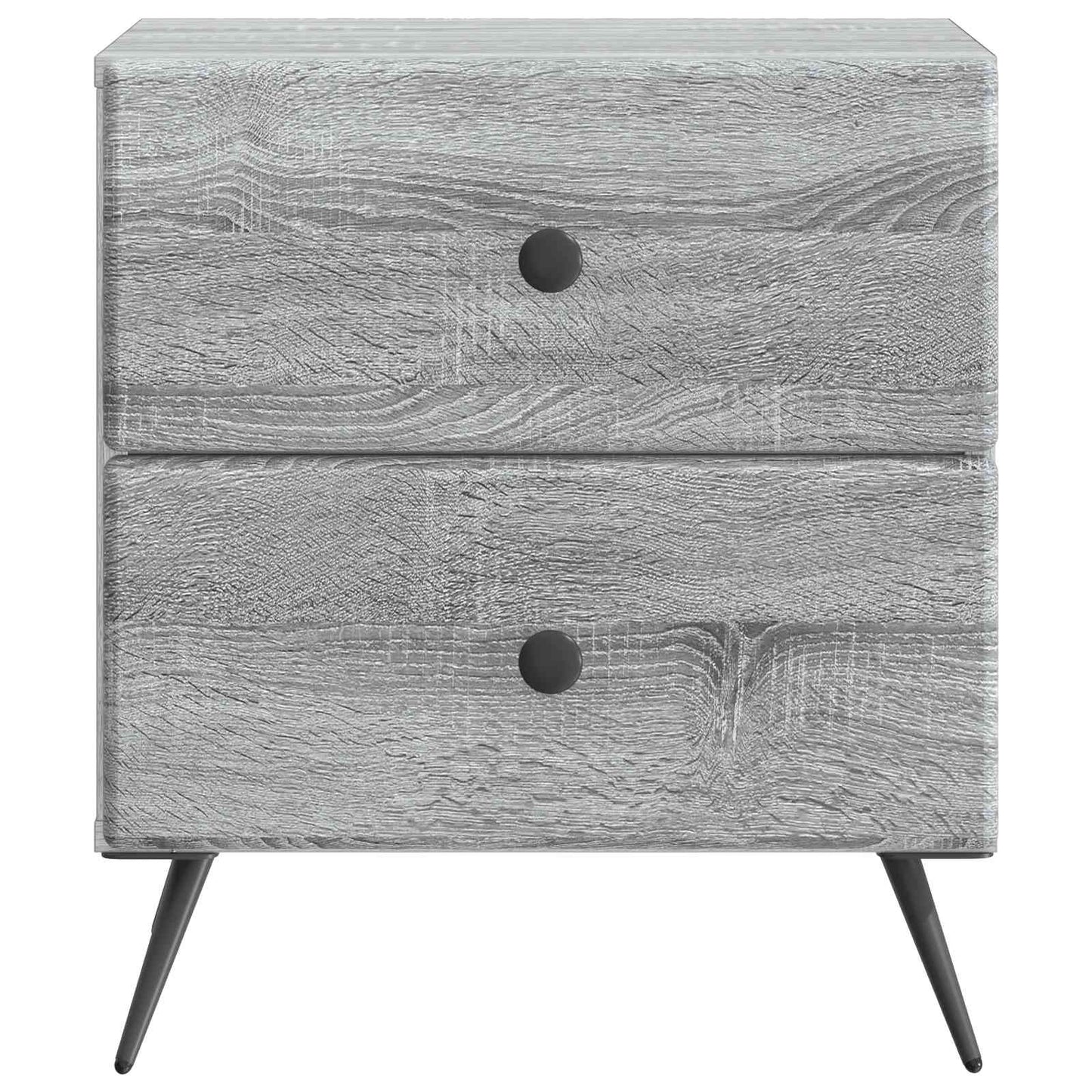vidaXL Bedside Cabinet 2 pcs Grey Sonoma 43 x 34.5 x 47.5 cm